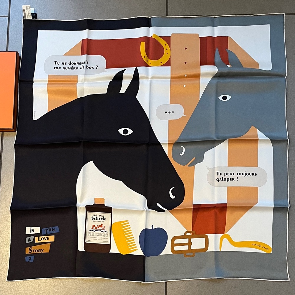 Final Price- No Offers! Hermes Multicolor Silk 70 cm Equestrian Scarf